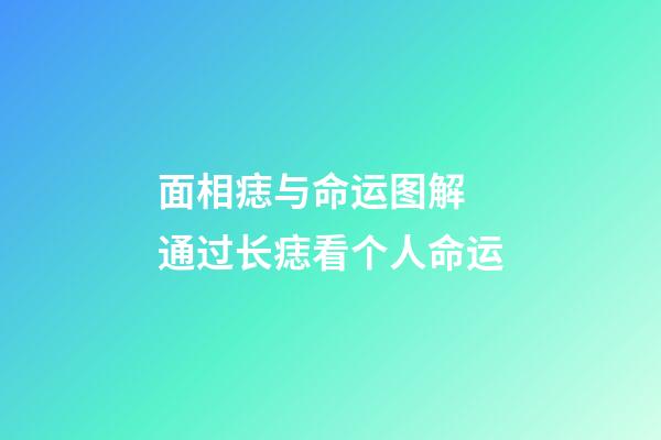 面相痣与命运图解 通过长痣看个人命运